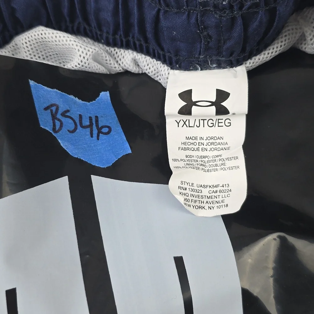 Under Armour Boys‎ Velocity Volley Shorts Midnight Navy YXL BS46
